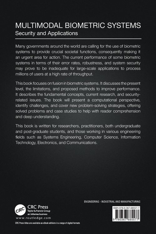 Produktbild: Multimodal Biometric Systems