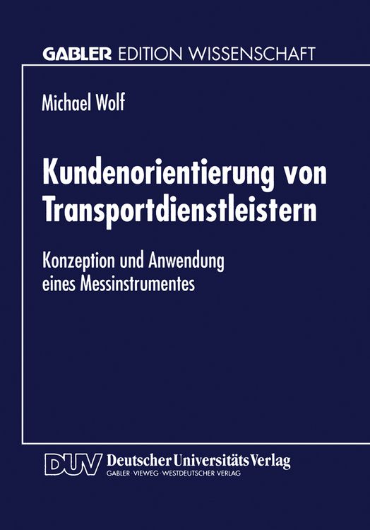 Produktbild: Kundenorientierung von Transportdienstleistern