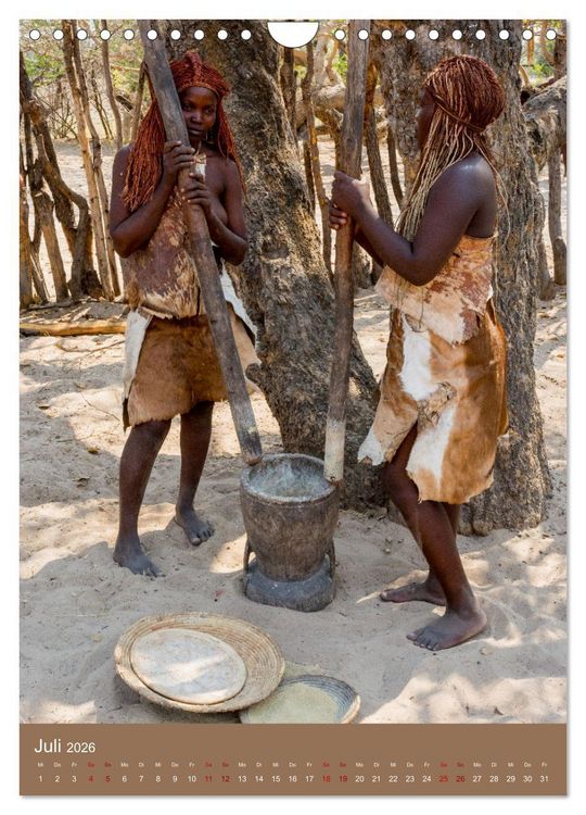 Produktbild: Beim Mbunza Volk - Namibia (Wandkalender 2026 DIN A4 hoch), CALVENDO Monatskalender