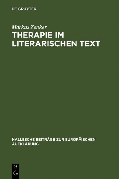 Produktbild: Therapie im literarischen Text