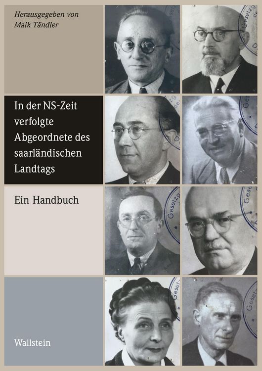 Produktbild: In der NS-Zeit verfolgte Abgeordnete des saarl&auml;ndischen Landtags