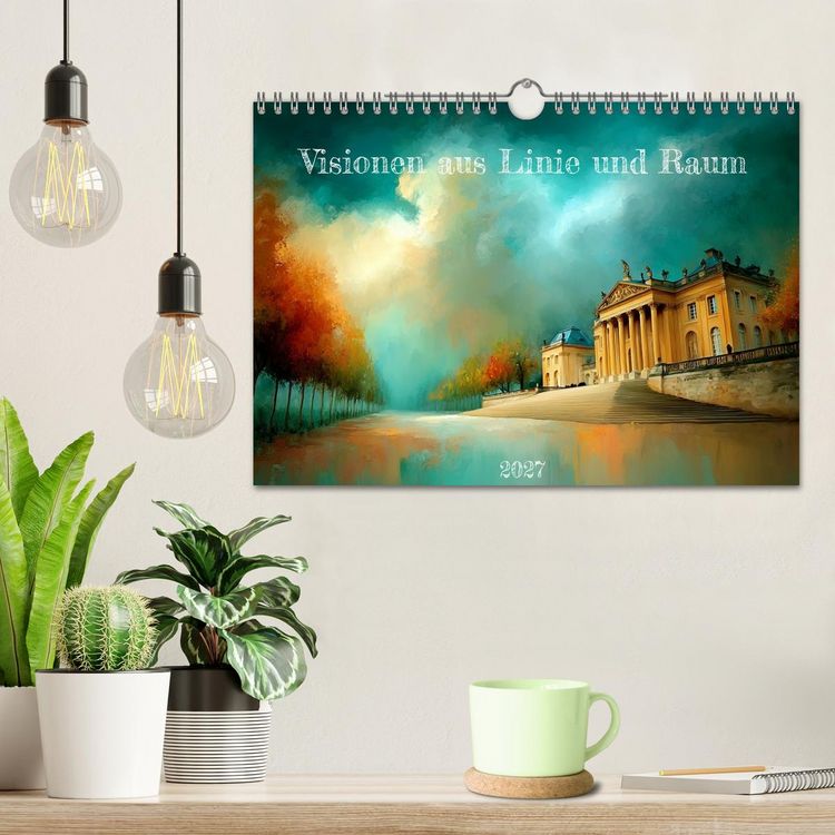 Produktbild: Visionen aus Linie und Raum (Wandkalender 2027 DIN A4 quer), CALVENDO Monatskalender
