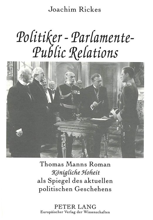 Produktbild: Politiker - Parlamente - Public Relations