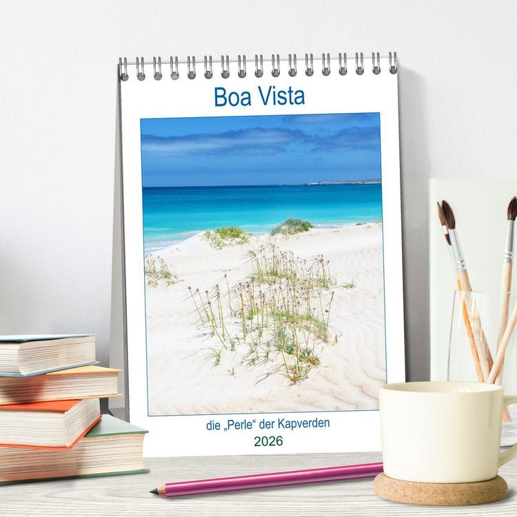 Produktbild: Boa Vista - die &bdquo;Perle&ldquo; der Kapverden (Tischkalender 2026 DIN A5 hoch), CALVENDO Monatskalender