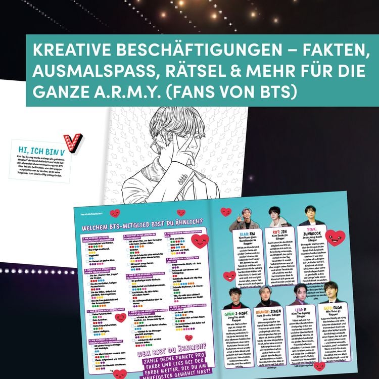 Produktbild: BTS: Das inoffizielle Ausmal- & Kreativbuch