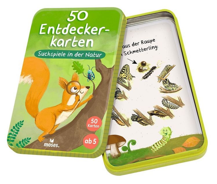 Produktbild: 50 Entdeckerkarten - Suchspiele in der Natur