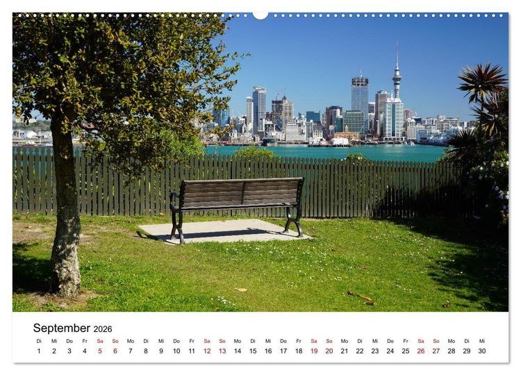 Produktbild: Auckland und Umgebung 2026 (hochwertiger Premium Wandkalender 2026 DIN A2 quer), Kunstdruck in Hochglanz