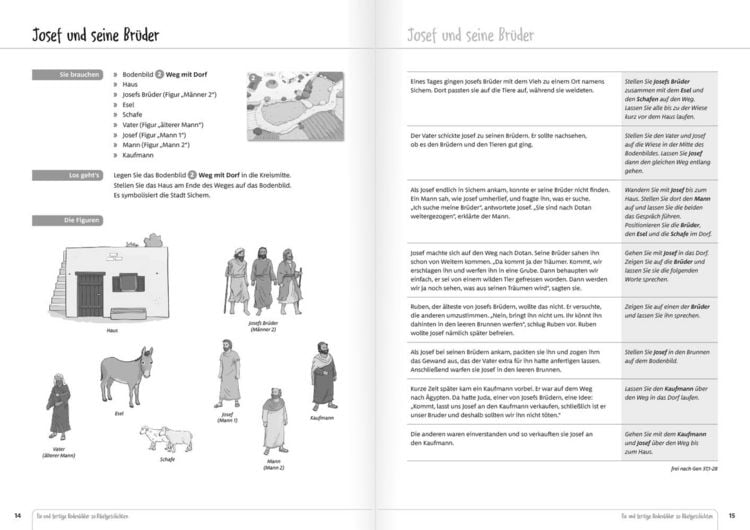 Produktbild: Fix und fertige Bodenbilder zu Bibelgeschichten