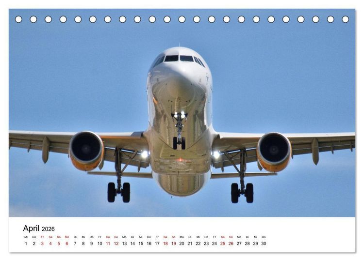 Produktbild: Flugzeuge aller Art (Tischkalender 2026 DIN A5 quer), CALVENDO Monatskalender