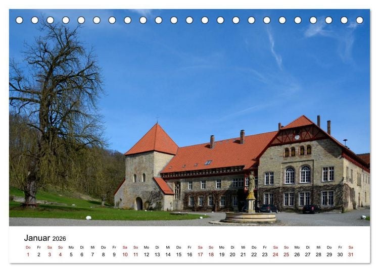 Produktbild: Durch das Paderborner Land (Tischkalender 2026 DIN A5 quer), CALVENDO Monatskalender