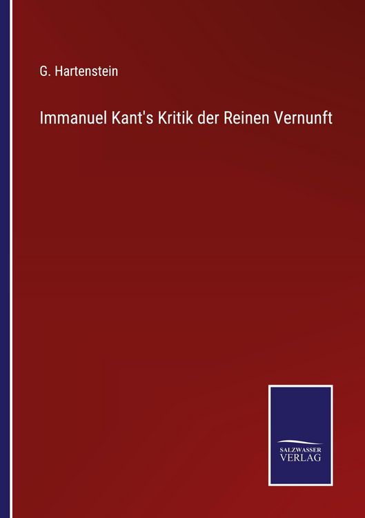Produktbild: Immanuel Kant's Kritik der Reinen Vernunft