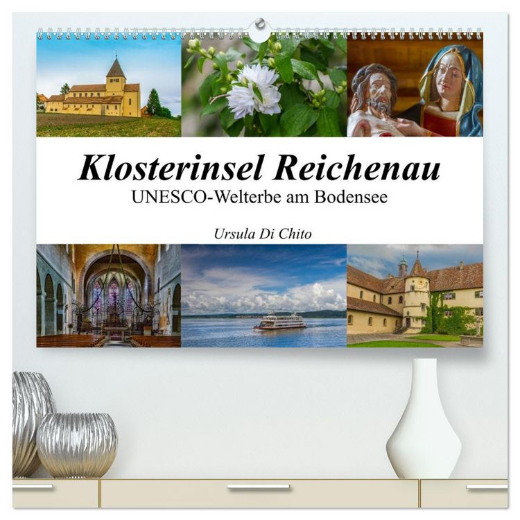 Produktbild: Klosterinsel Reichenau - UNESCO-Welterbe am Bodensee (hochwertiger Premium Wandkalender 2026 DIN A2 quer), Kunstdruck in Hochglanz