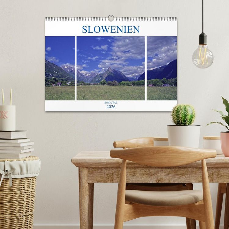 Produktbild: Slowenien - Soca Tal (Wandkalender 2026 DIN A3 quer), CALVENDO Monatskalender