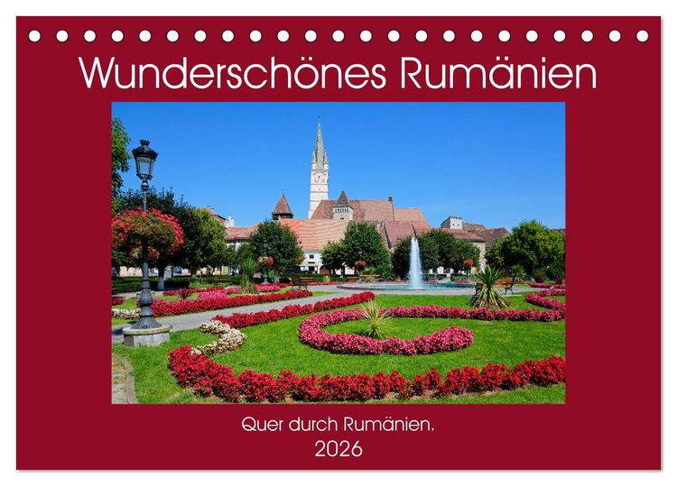 Produktbild: Wundersch&ouml;nes Rum&auml;nien (Tischkalender 2026 DIN A5 quer), CALVENDO Monatskalender