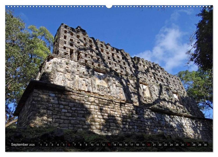 Produktbild: Von Mayas und Azteken - Mexiko, Guatemala und Honduras (Wandkalender 2026 DIN A2 quer), CALVENDO Monatskalender