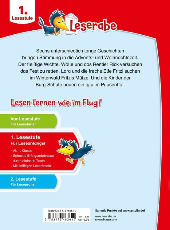 Produktbild: Leserabe Sonderausgaben - Zauberhafte Weihnachtsgeschichten f&uuml;r Erstleser