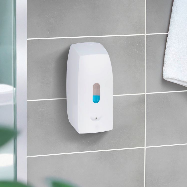Produktbild: Seifenspender Mod. Tirano, wei&szlig;, Kunststoff, 0.5 l, mit Infrarot-Sensor, tropffrei