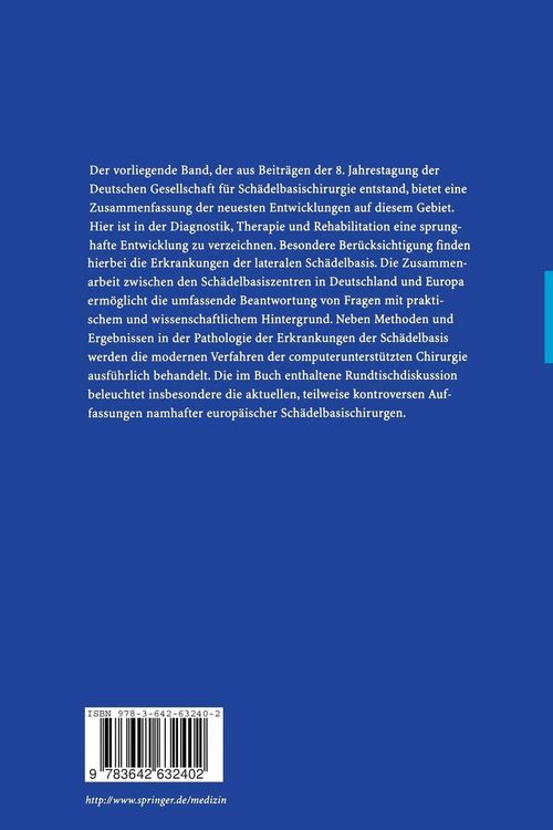 Produktbild: Die Chirurgie der lateralen Sch&auml;delbasis