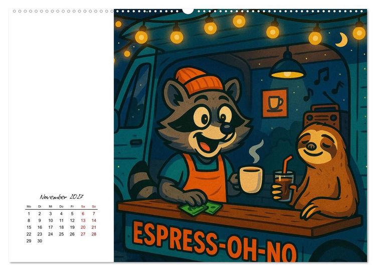 Produktbild: Pfoten, Pelz & Power-Jobs (hochwertiger Premium Wandkalender 2027 DIN A2 quer), Kunstdruck in Hochglanz