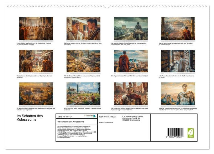Produktbild: Im Schatten des Kolosseums (hochwertiger Premium Wandkalender 2026 DIN A2 quer), Kunstdruck in Hochglanz