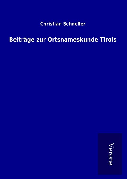 Produktbild: Beitr&auml;ge zur Ortsnameskunde Tirols