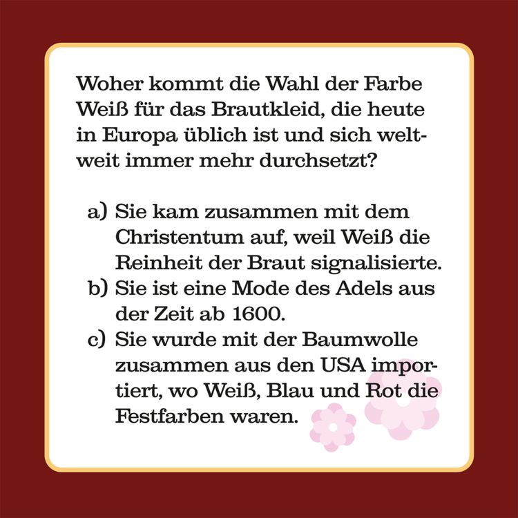 Produktbild: Das Hochzeits-Quiz