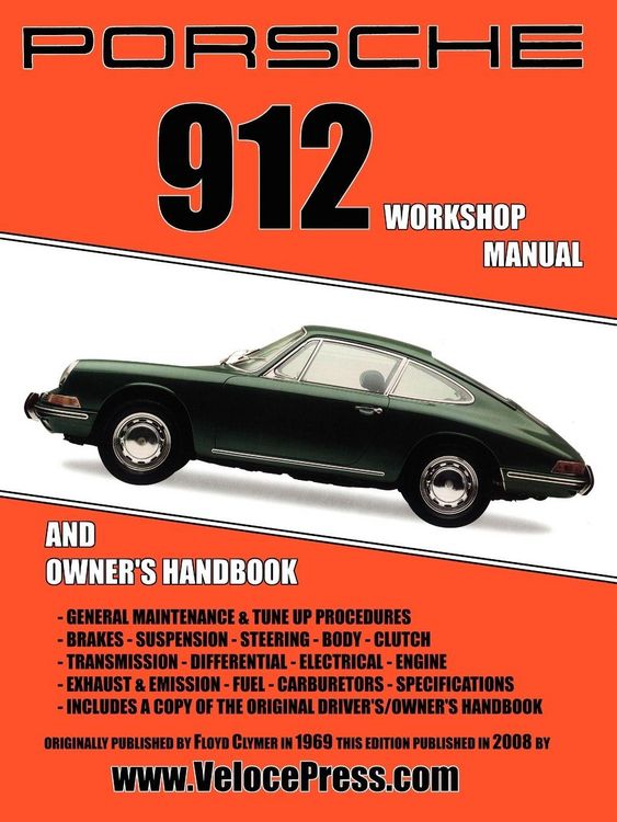 Produktbild: Porsche 912 Workshop Manual 1965-1968