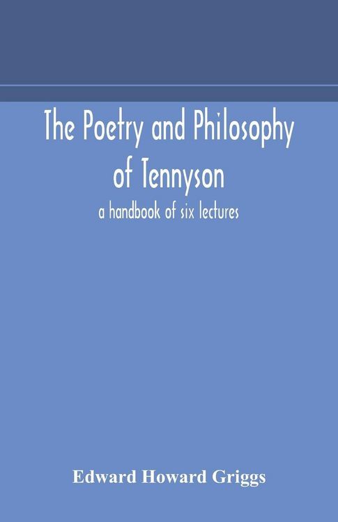 Produktbild: The Poetry And Philosophy Of Tennyson