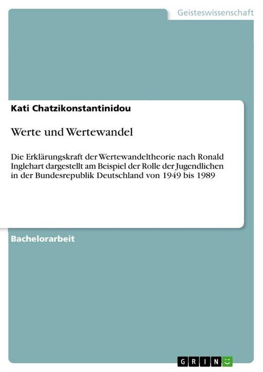 Produktbild: Werte und Wertewandel