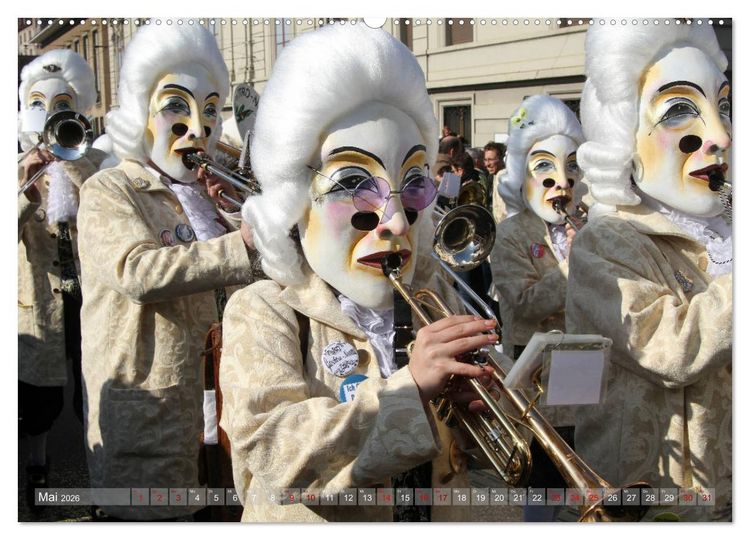 Produktbild: Basels Fasnacht (hochwertiger Premium Wandkalender 2026 DIN A2 quer), Kunstdruck in Hochglanz