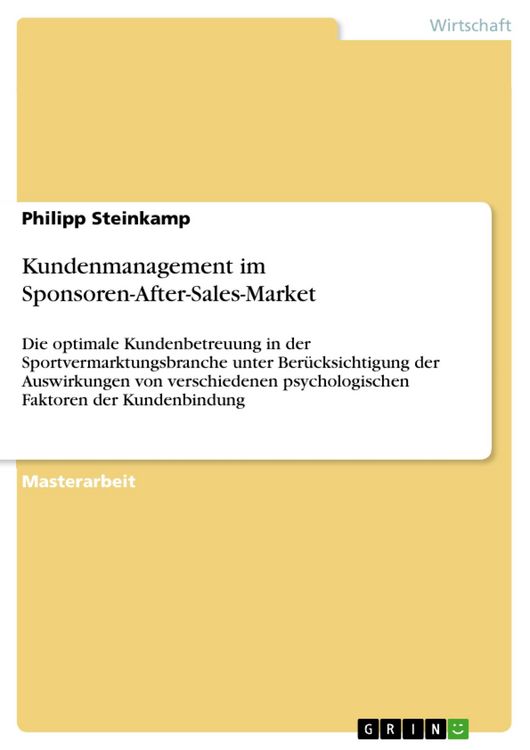 Produktbild: Kundenmanagement im Sponsoren-After-Sales-Market