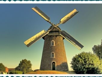 Produktbild: CALVENDO Puzzle Scholten-M&uuml;hle in Rees, 1849, Turmholl&auml;nder | 1000 Teile Lege-Gr&ouml;&szlig;e 64x48cm Foto-Puzzle f&uuml;r gl&uuml;ckliche Stunden