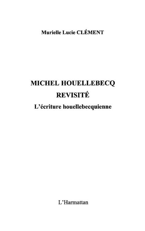 Produktbild: Michel houellebecq revisite