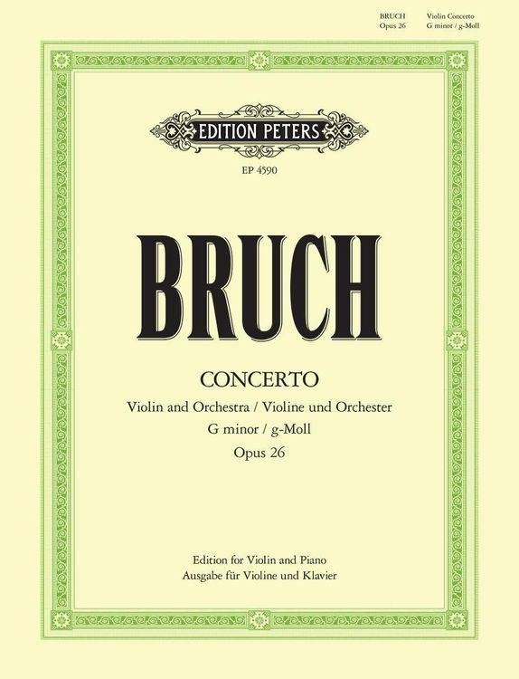 Produktbild: Violin Concerto No. 1 in G minor Op. 26
