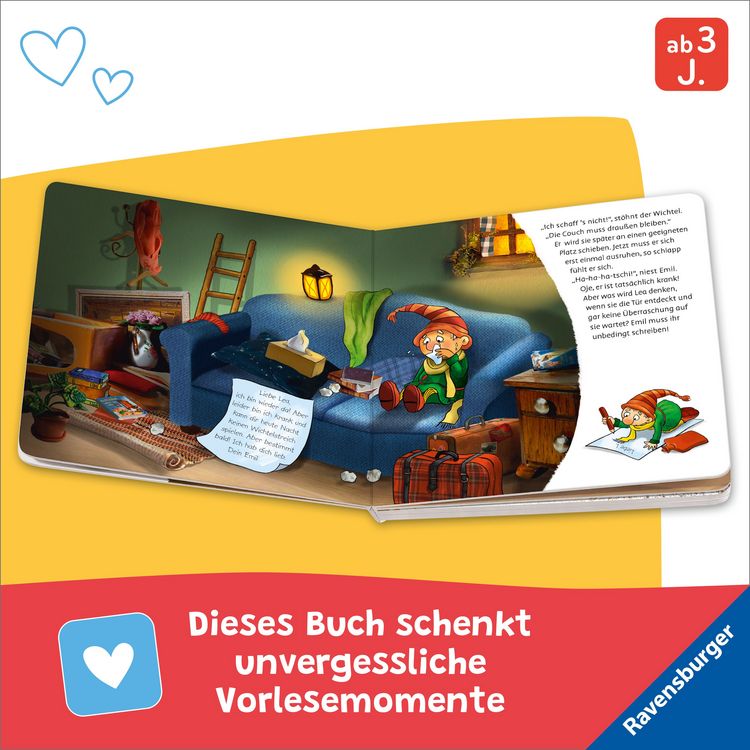 Produktbild: Hurra, der Wichtel ist da! Mein Wichtelt&uuml;r-Buch