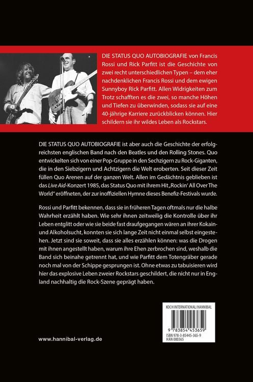 Produktbild: Die Status Quo Autobiografie