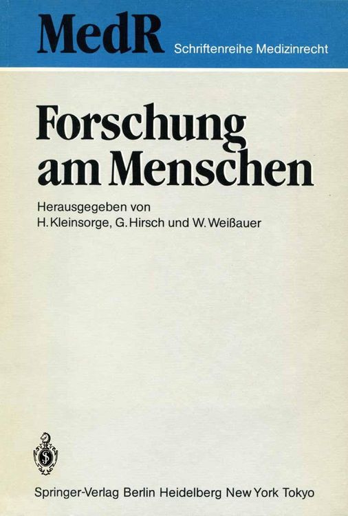 Produktbild: Forschung am Menschen