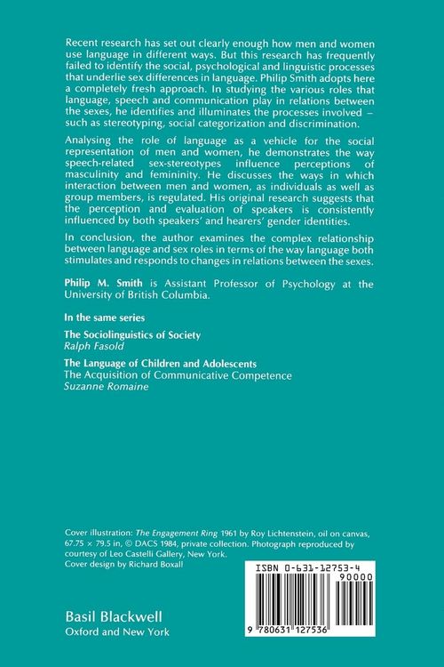 Produktbild: Language, the Sexes and Society
