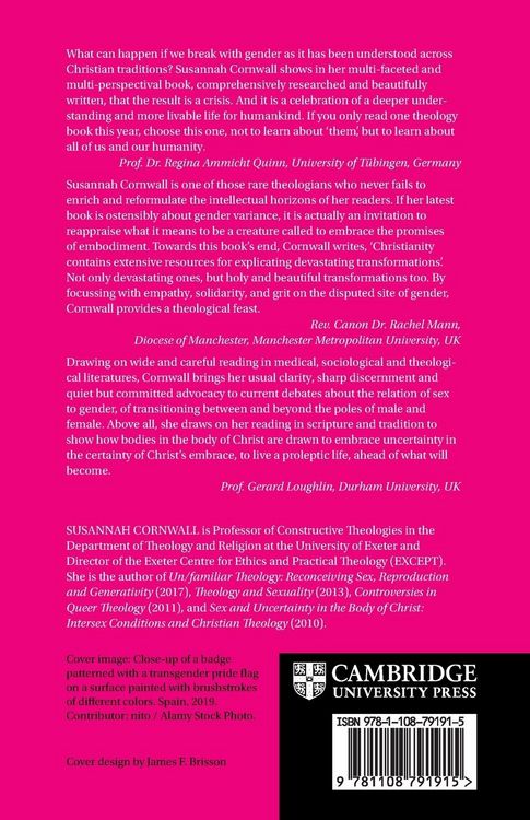 Produktbild: Constructive Theology and Gender Variance