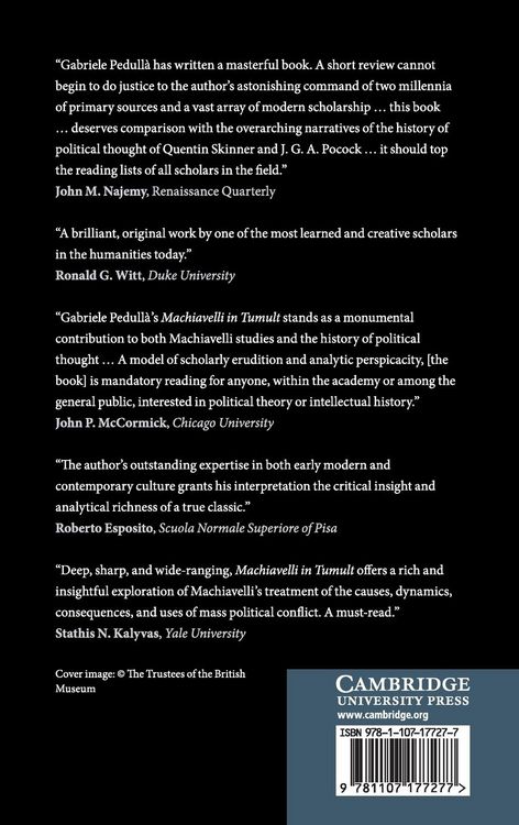 Produktbild: Machiavelli in Tumult