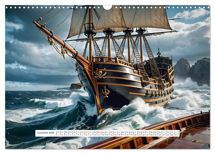 Produktbild: Les voiles et la mer (Calendrier mural 2026 DIN A3 vertical), CALVENDO calendrier mensuel