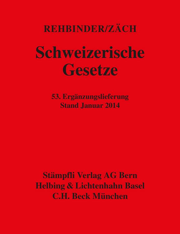 Produktbild: Schweizerische Gesetze