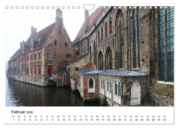 Produktbild: Br&uuml;gge - Eine mittelalterliche Stadt (Wandkalender 2026 DIN A4 quer), CALVENDO Monatskalender