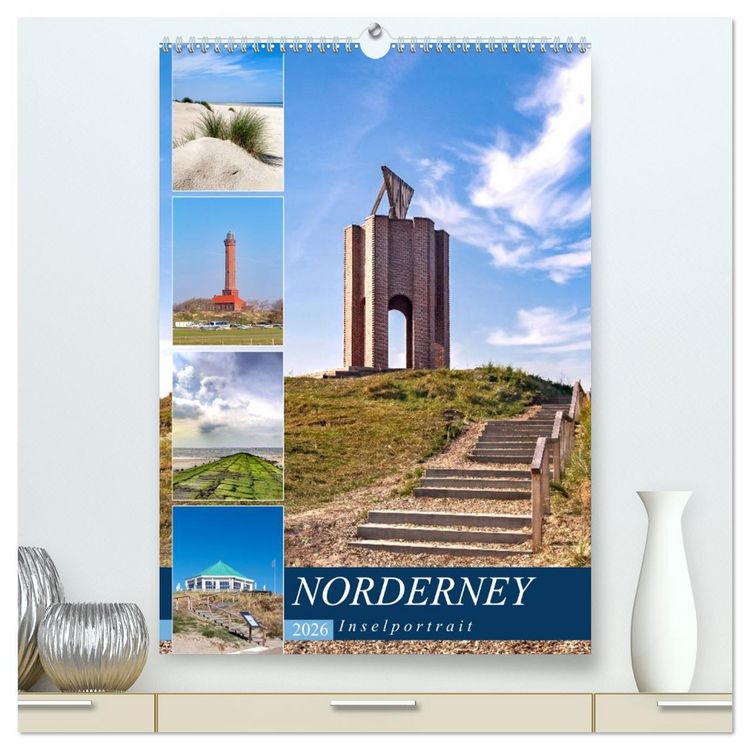 Produktbild: Norderney Inselportrait (hochwertiger Premium Wandkalender 2026 DIN A2 hoch), Kunstdruck in Hochglanz
