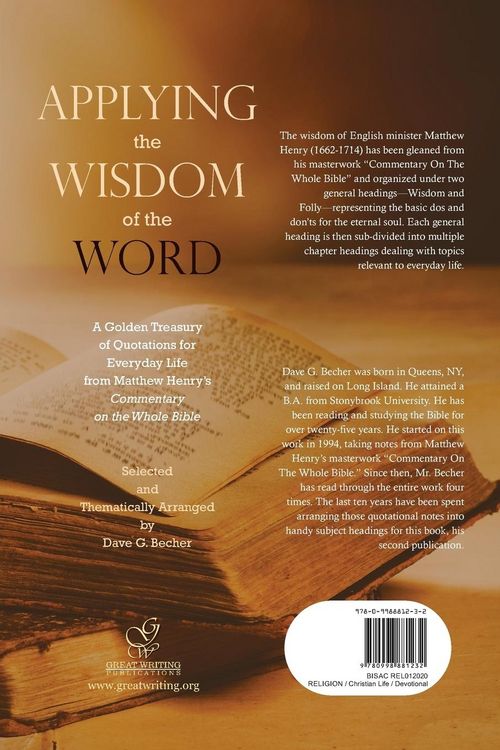 Produktbild: Applying the Wisdom of the Word