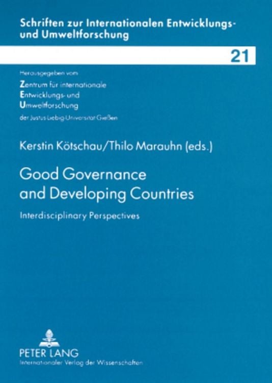 Produktbild: Good Governance and Developing Countries