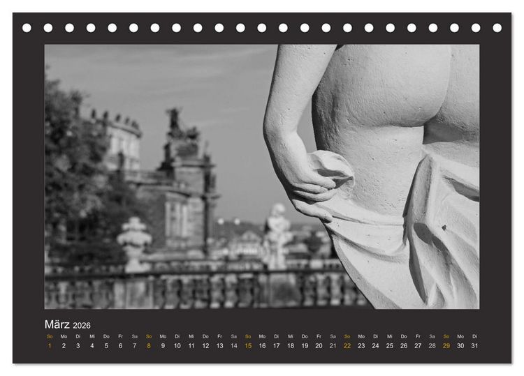 Produktbild: Dresdens stille Gesten (Tischkalender 2026 DIN A5 quer), CALVENDO Monatskalender