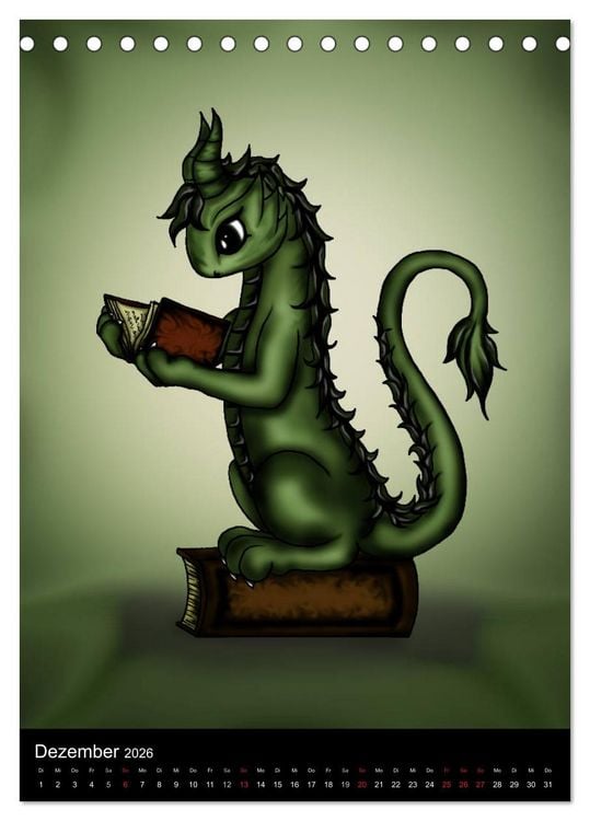 Produktbild: Drachen (Tischkalender 2026 DIN A5 hoch), CALVENDO Monatskalender