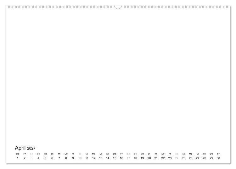 Produktbild: Bastelkalender - Weiss (Wandkalender 2027 DIN A2 quer), CALVENDO Monatskalender