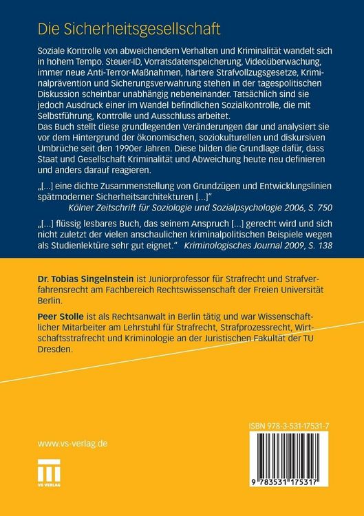 Produktbild: Die Sicherheitsgesellschaft